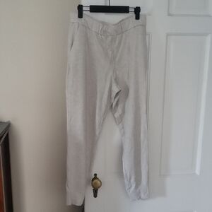 Rachel Zoe Off White Jogger Pant With Draw Strings In Size Large